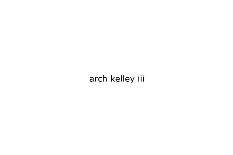 arch kelley iii