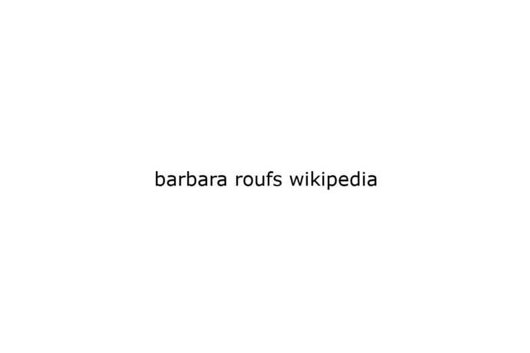 barbara roufs wikipedia