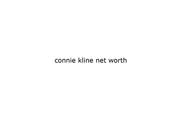 connie kline net worth