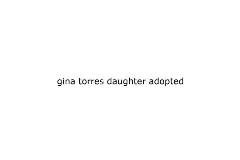 gina torres daughter adopted