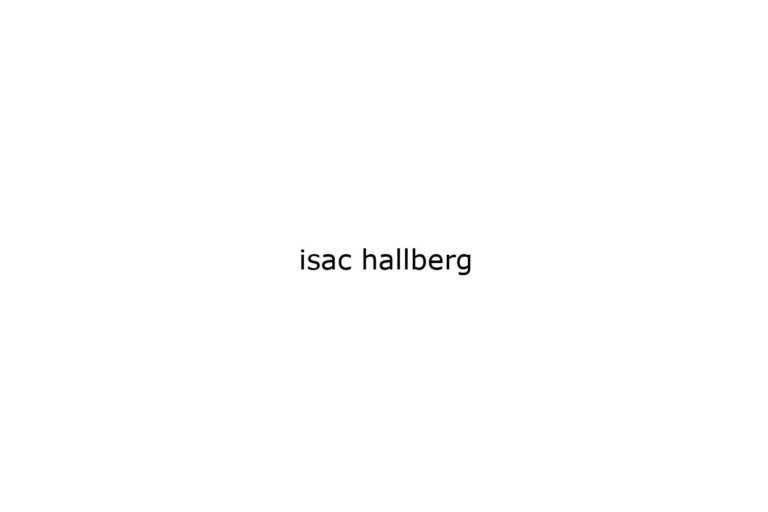 isac hallberg