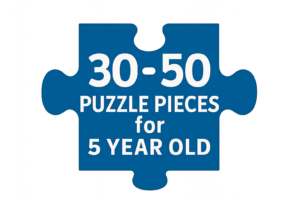 how many puzzle pieces for 5 year old