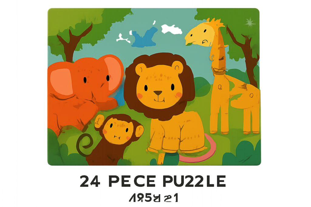 what size puzzle for 5 year old